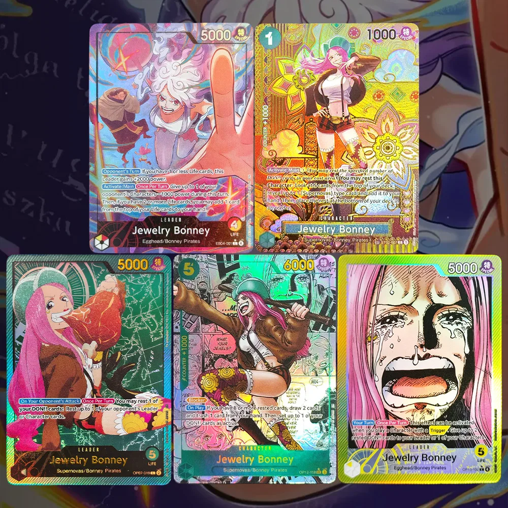 Proxy One Piece English Jewelry Bonney EB04-001 OP15-086 ST02-007 OP13-100 OP12-118 OP07-019 Game Collection Card Toy