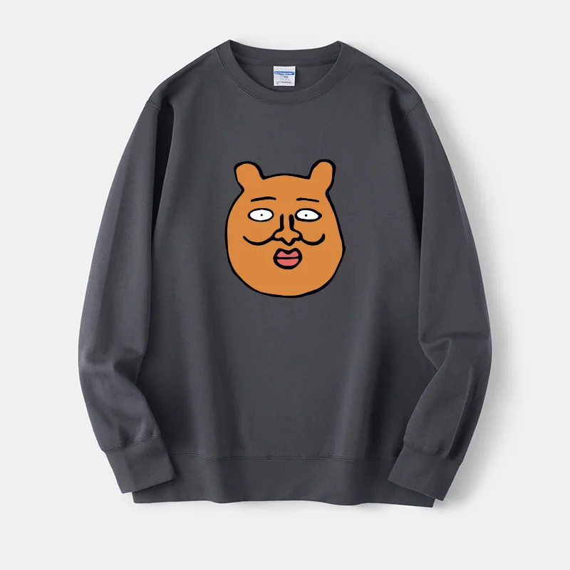 

Anime Inspired round Ne Sweatirt Superpower Casual Streetwear Princ Sle Long Sve Loose Fit Printed Hoodie for Women