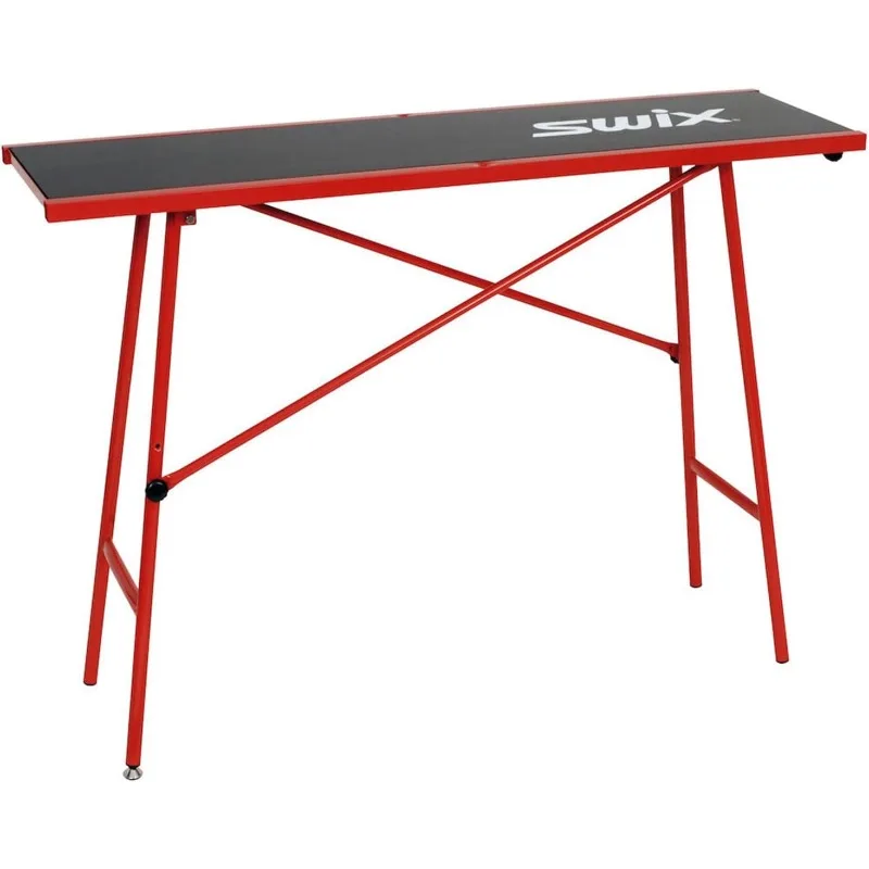 Wide, 120 x 35cm | Compact Lightweight Wax Table One Leg Height Adjustment ski-and-Snowboard-Tuning-Accessories, Red