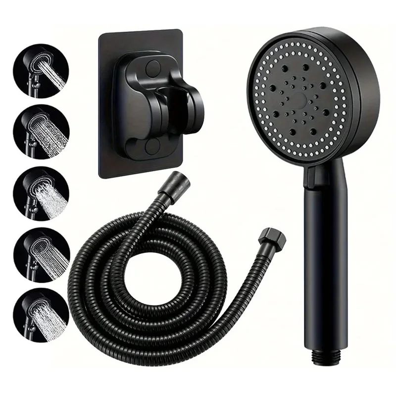 

Многофункциональная массажная насадка для душа, повышение давления, 5-режимная регулируемая насадка-распылитель с большой емкостью воды для обновления душа в ванной комнате