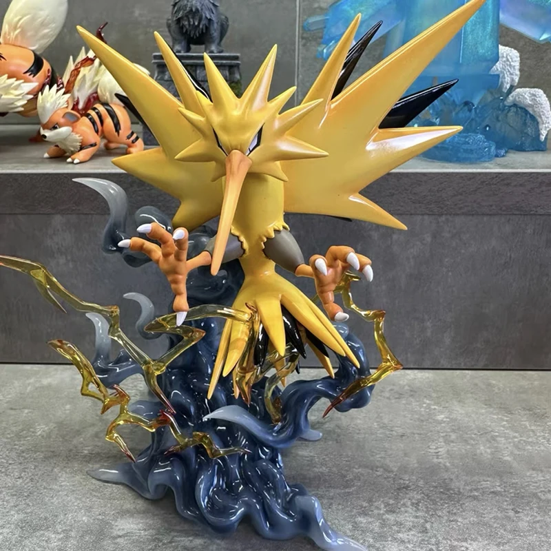 Figura de Pokémon Zapdos de 51cm, modelo Gk, colección de estatuas populares, decoración de escritorio, muñecos, juguetes, regalos