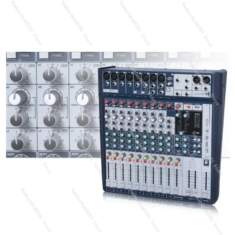 Signature 12-channel Soundcraft mixer for stage singing performances