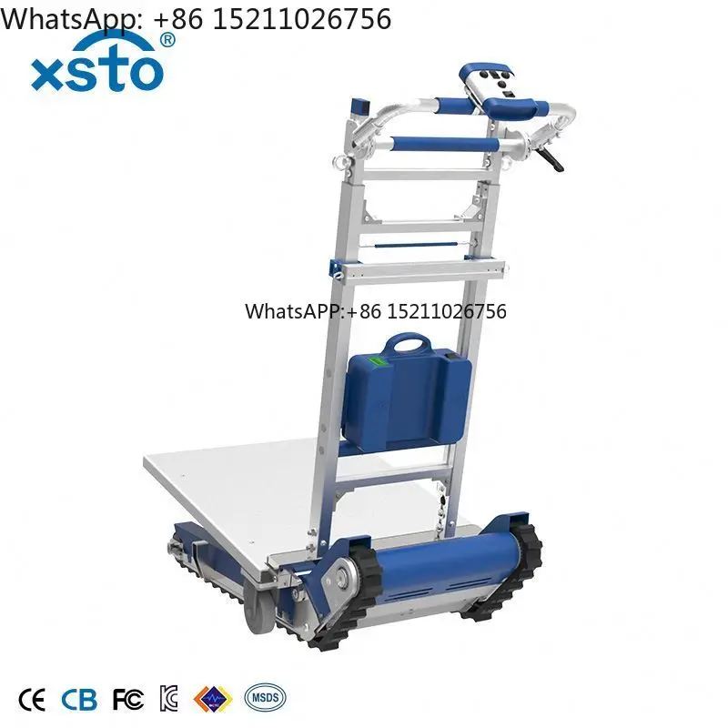 Stair Climbing Track Cargo Disabled Trolley for Stairs Xsto Electric Powered Crawler Climber Heavy Loads Trolleys to Climb