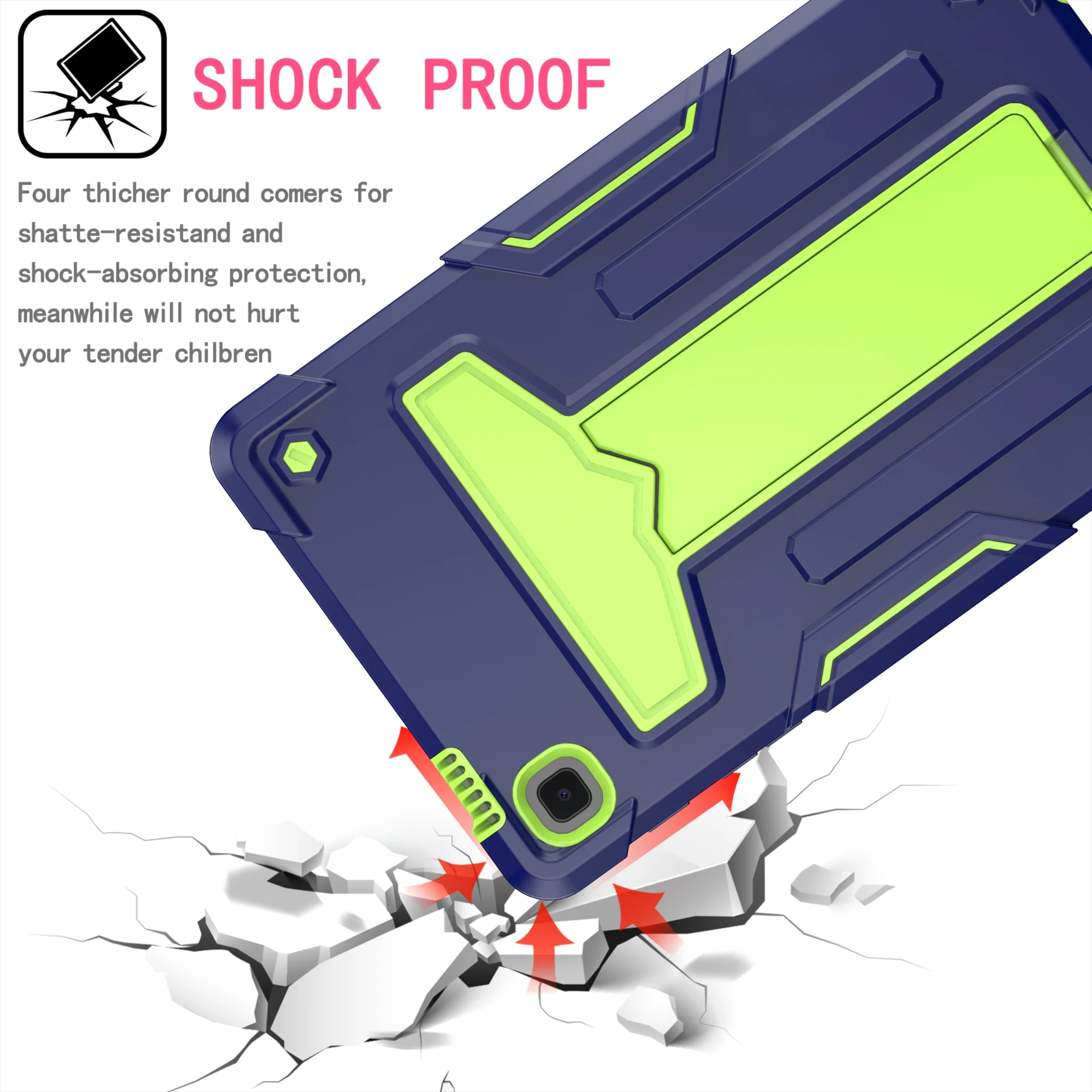 Capa para samsung galaxy tab a7 lite 8.7 polegadas SM-T220 SM-T225 resistente corpo inteiro à prova de choque capa protetora para tablet