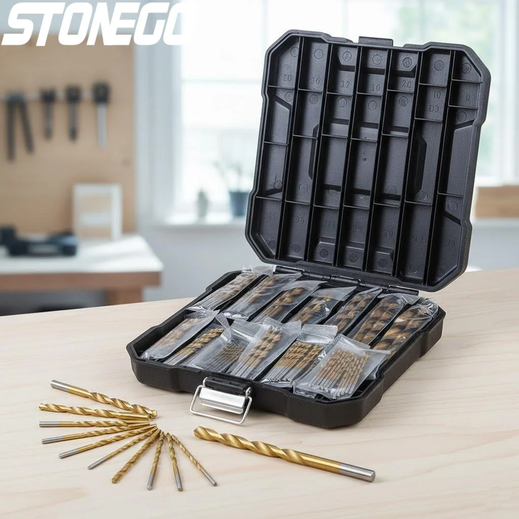 

Набор из 99 сверл с титановым покрытием и прямым хвостовиком для деревообработки: высокоточный, прочный инструмент