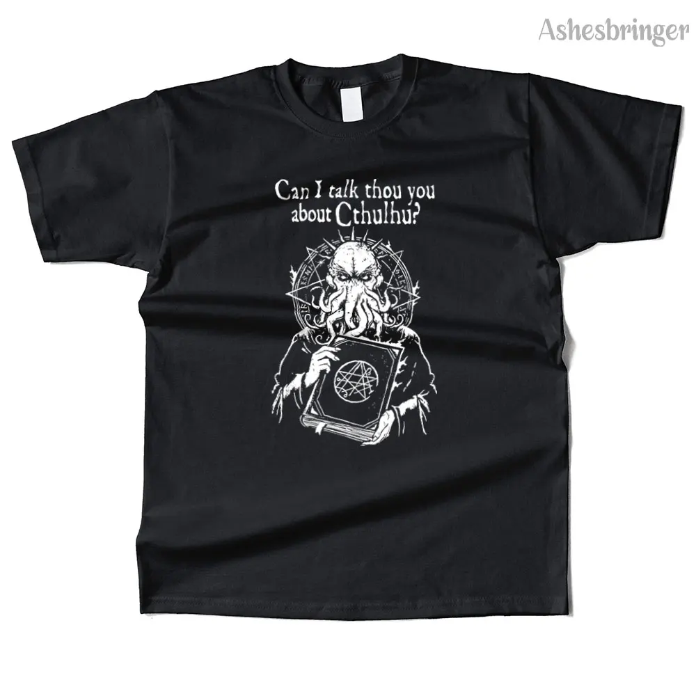 Mens Cotton Call Of Cthulhu Graphic T Shirt Street Casual Style Tee for Men and Women
