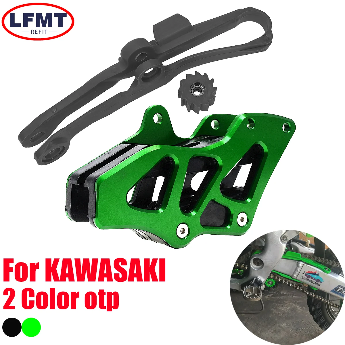 

Motorcycle Chain Guide Slider Guide Swingarm Roller For Kawasaki KX250F 2009-2020 KX250F 2009-2020 KX250F 2009-2020 Dirt bike