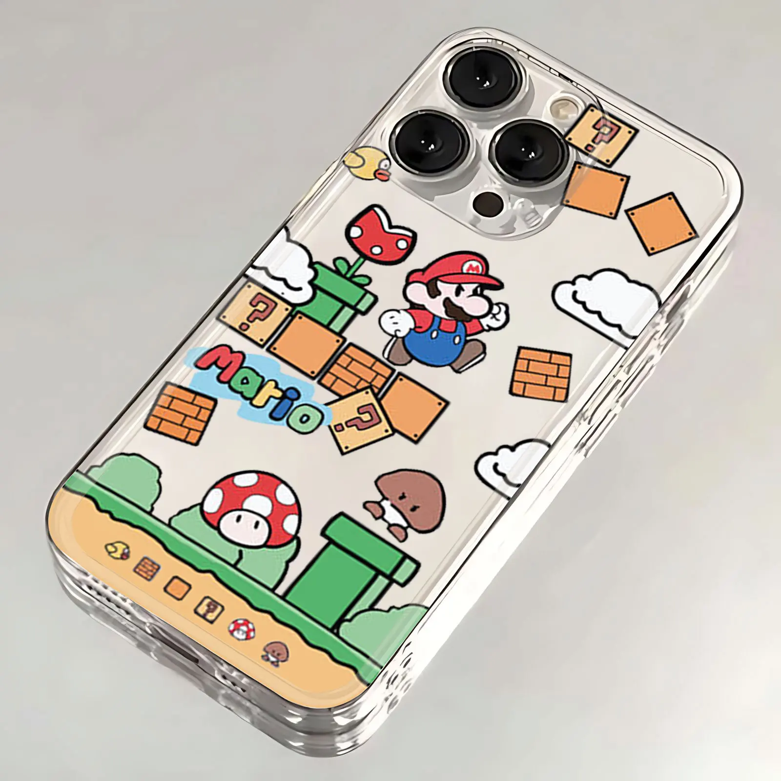 New Cute Game M-Marios Clear Case dla Samsung A73 A72 A71 A55 A52 A51 A50 A35 A33 A32 A31 A30 A24 A23 A22 A13 A12 A05 5G Cover