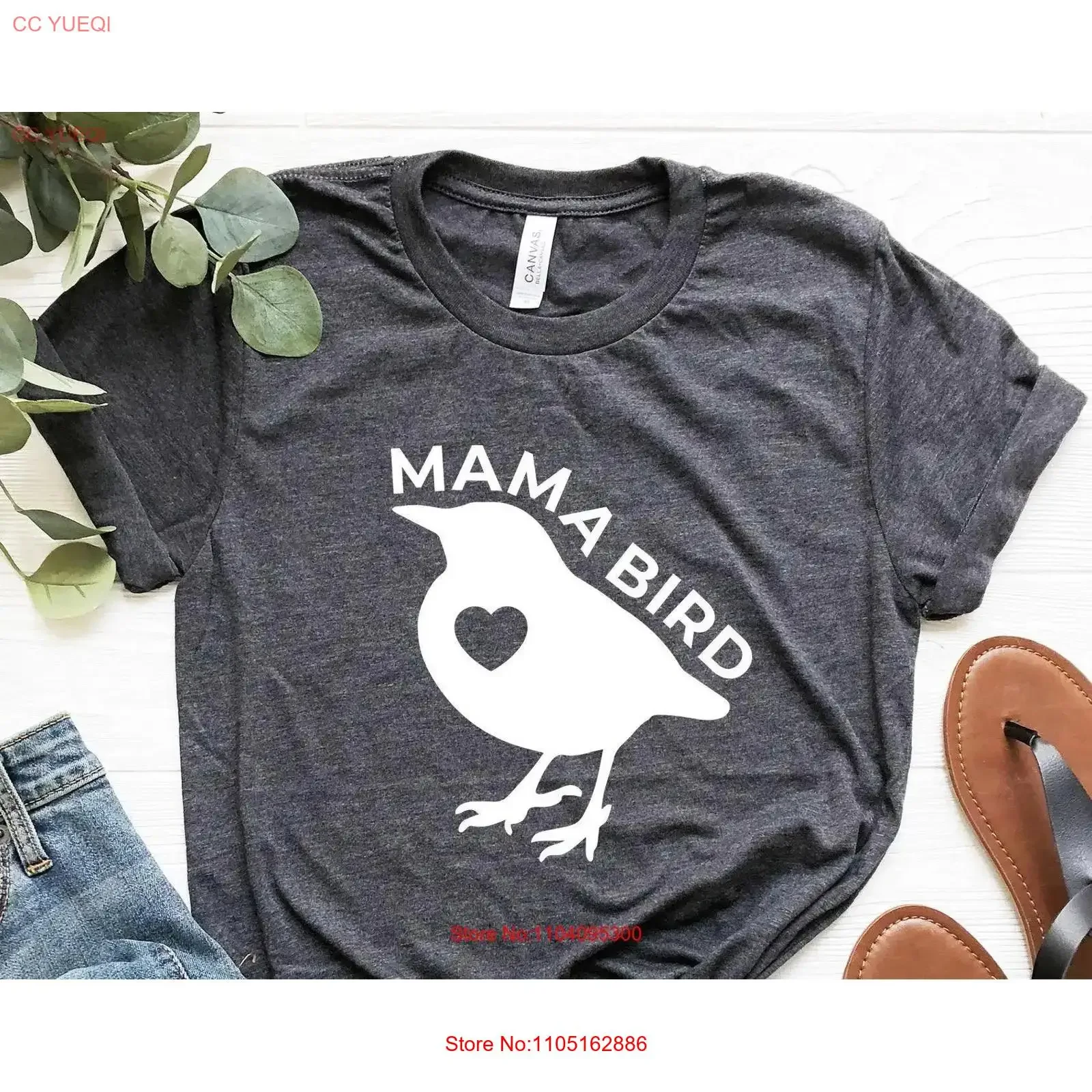 Mama Bird T Shirt Mom shirts for Moms Life s vintage Washed designer clothes homme streetwear Stylish Stretched Breathable