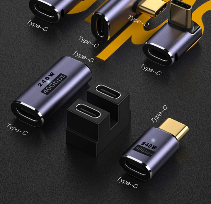 UGOURD USB4 Adapter USB C To USB C Thunderbolt 3/4 40Gbps OTG Extension Cable Adapter Type C Male To Female Converter For Laptop