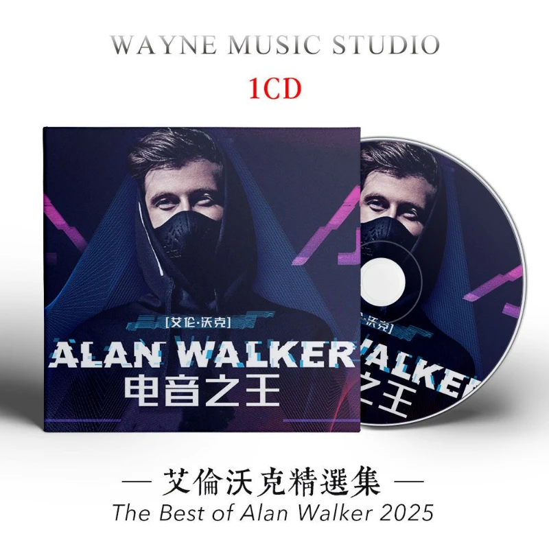 Classic DJ Alan Walker Music CD Greatest Hits Album Fade Faded Cosplay Music Record Walkman Car Soundtracks Box Party Music Prop