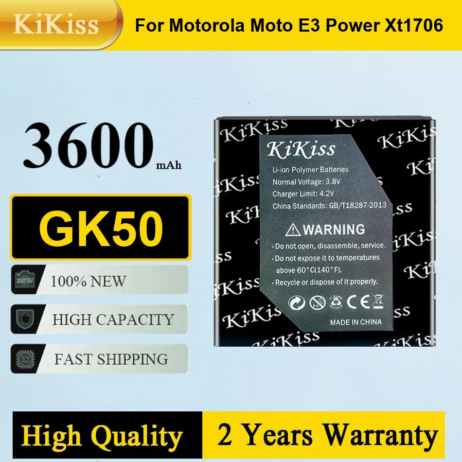 

Аккумулятор Kikiss GK50 3600 мАч для Motorola Moto E3 Power XT1706