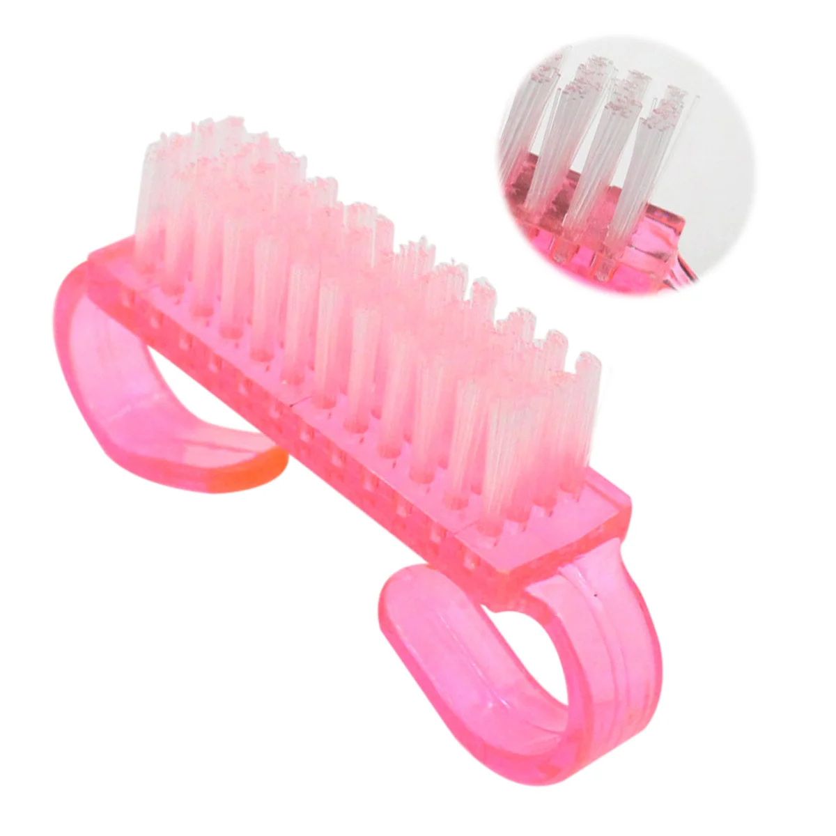 

5 pcs Nail Brush Pink Deep Feet Nails Small Portable Kitchen Bathroom Garden Use Fingernail Scrub Tool Nail Scrubber
