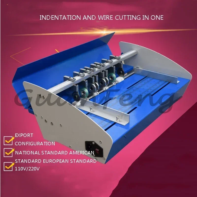 Multifunctional indentation, perforation and cutting machine Electric folding indentation machine 220V/110V
