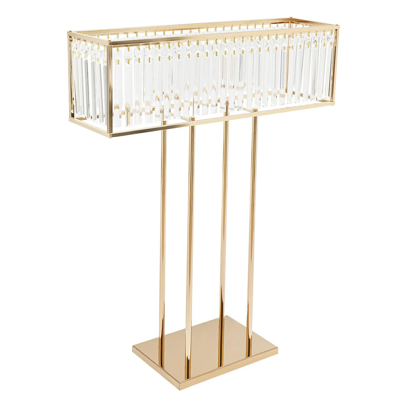 

Высокая хрустальная ваза для свадебных цветов, элегантная центральная ваза для свадебного стола, подставка для цветочной композиции для зала для W