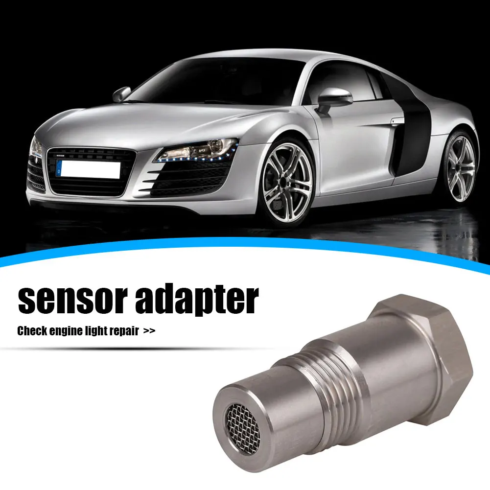 รถตรวจสอบเครื่องยนต์ Eliminator เซนเซอร์ออกซิเจนอะแดปเตอร์ MINI Catalyst M18 x 1.5 รถยนต์อุปกรณ์เสริม