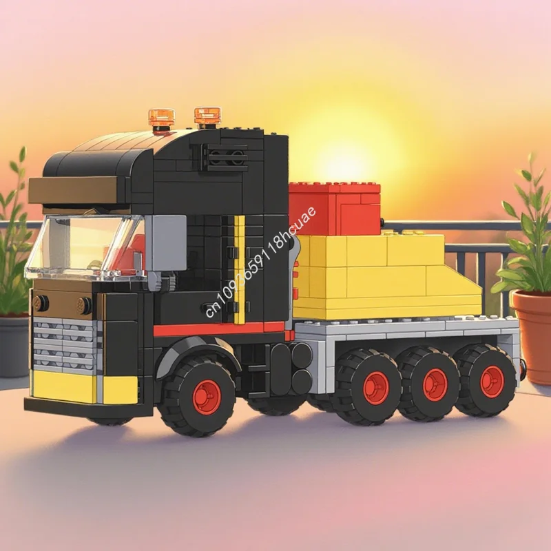 

298pcs MOC City Cargo Special Transport Winch Truck Model Building Toy Blocks Festival Gifts Construction Idea Education
