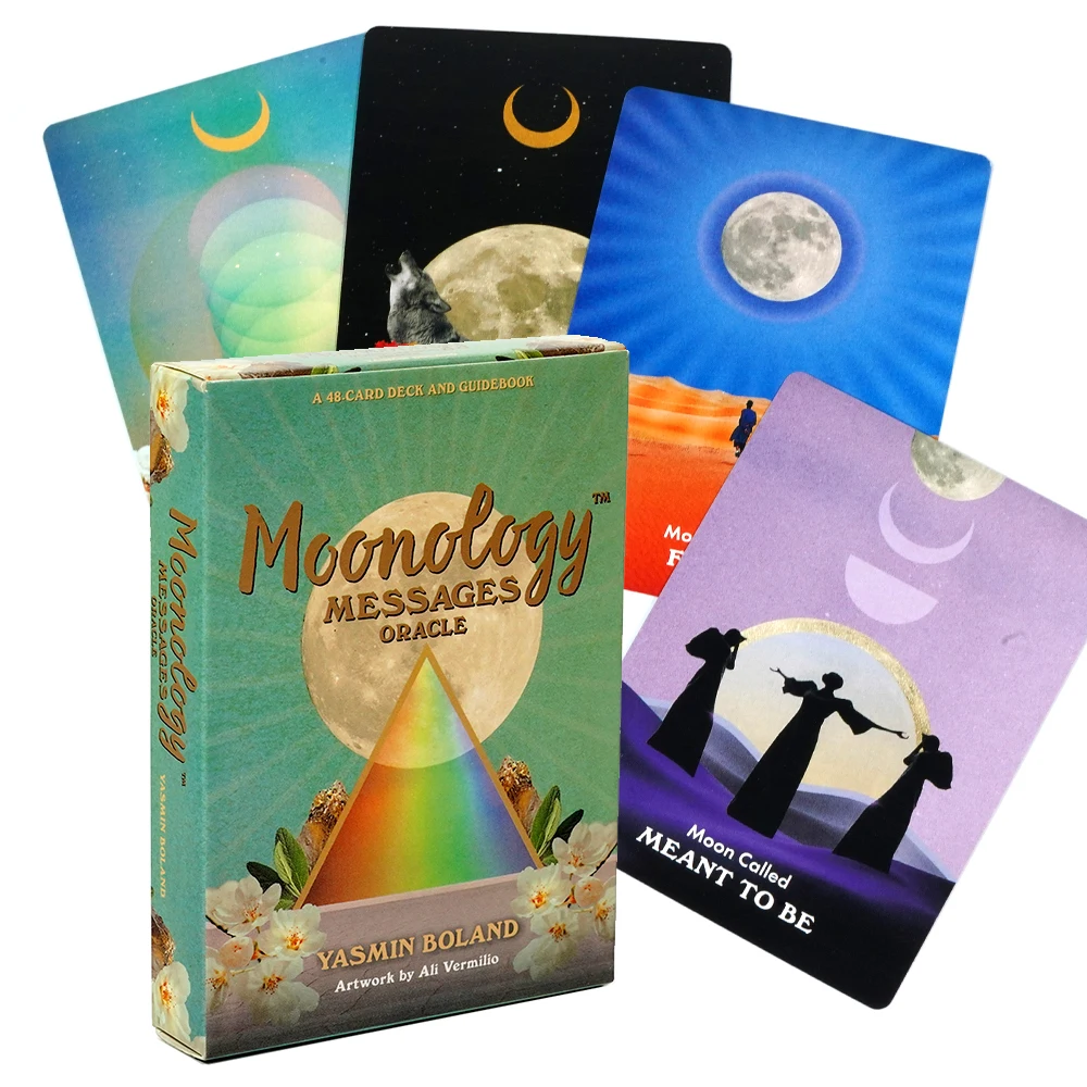 Moonology Messages Oracle A 48-Card Deck by Yasmin Boland Powerful Divination Tool That Will Connect You To Your Own Innate