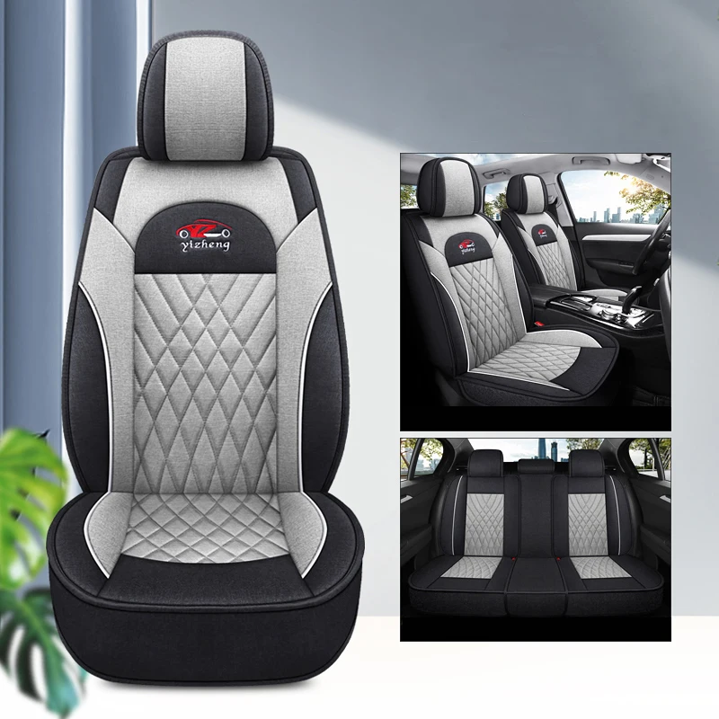 

1pic универсальные чехлы на автомобильные сиденья для Geely okavango Boyue Cool Preface Cityray BMW E83 F25 E87 Auto Accesorios Flax дышащие