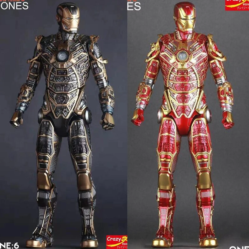 Ironman MK41 Bones Retro Armor Versão PVC Figura Colecionável