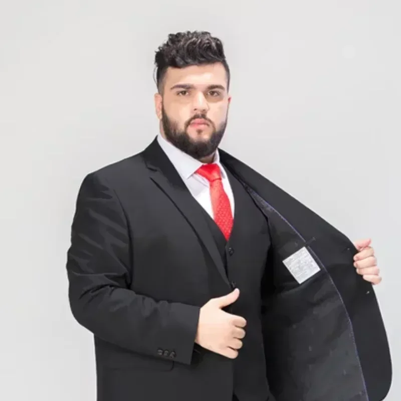 Upto 12XL Fits 155kg, 340lbs Groom Wedding Dress Blazer and Pants for Men, Tailored To Perfection, Big and Tall Men, Plus Size