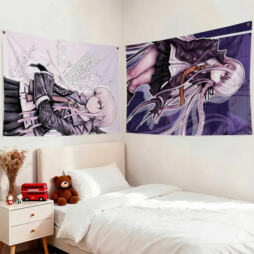 Danganronpa Kyoko Kirigiri Flags Wall Hanging Tapestry Outdoor Garage Room Decorative flag Background Blanket