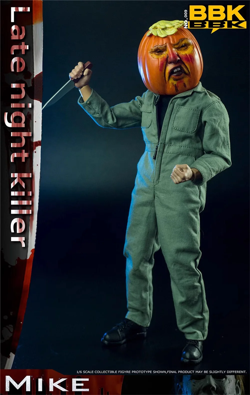 

Big Sales 1/6 BBKTOYS BBK009 Happy Halloween Festivals Trick or Retreat Killer Mike Night Pumpkin Full Set Moveable Gift Fans