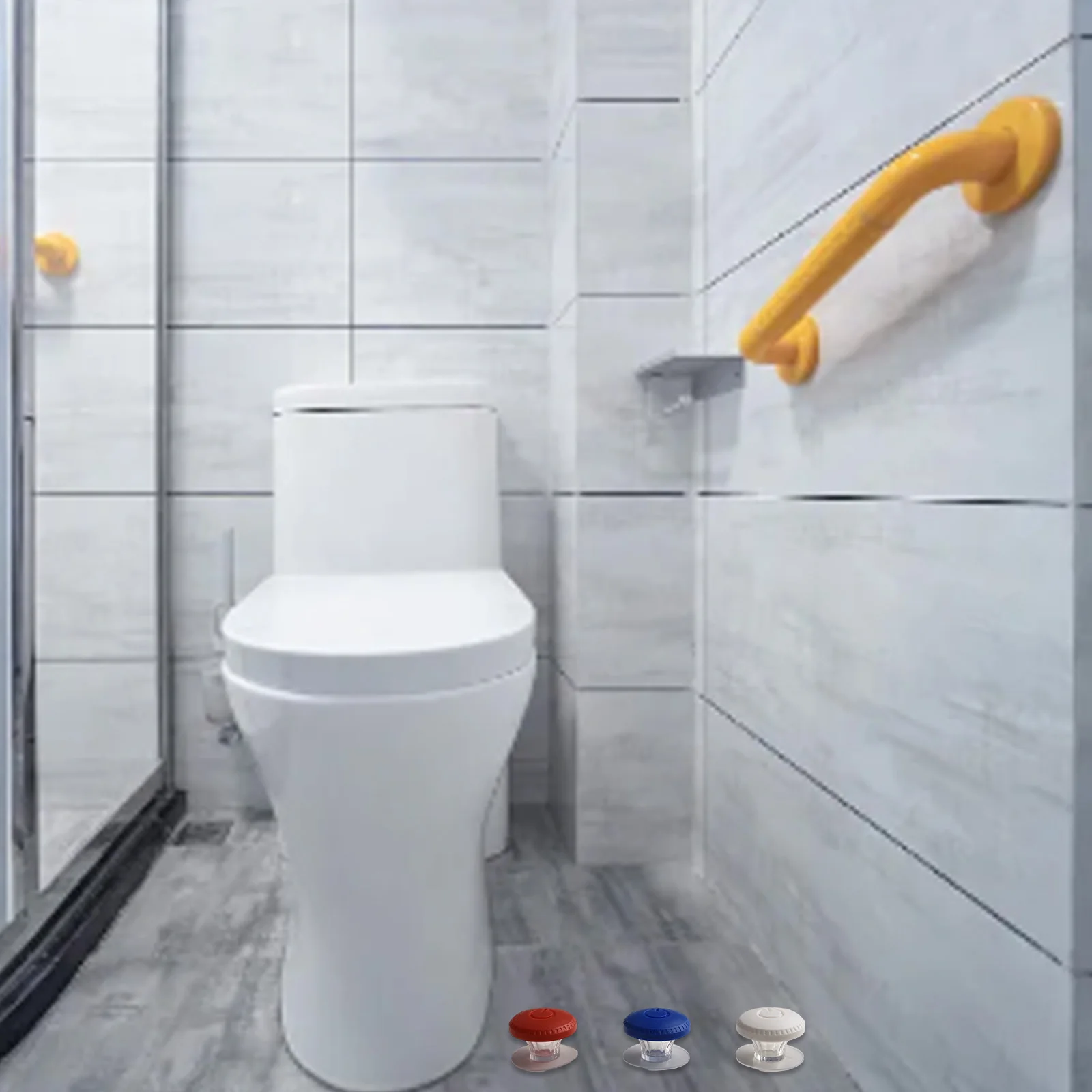 

Toilet Flush Button Extender 6 Pack Round Push Buttons for Effortless Flushing Tool for Easy Access in the Bathroom