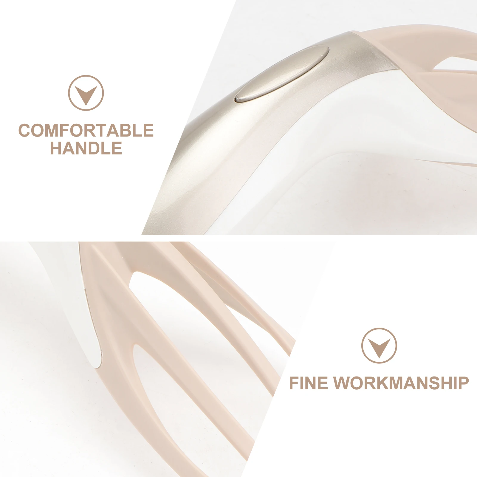 

Comb Head Comb Woman Home Multi-Function Shake Massage Tool Gold Abs Pom Material Round Tip Metal Spray