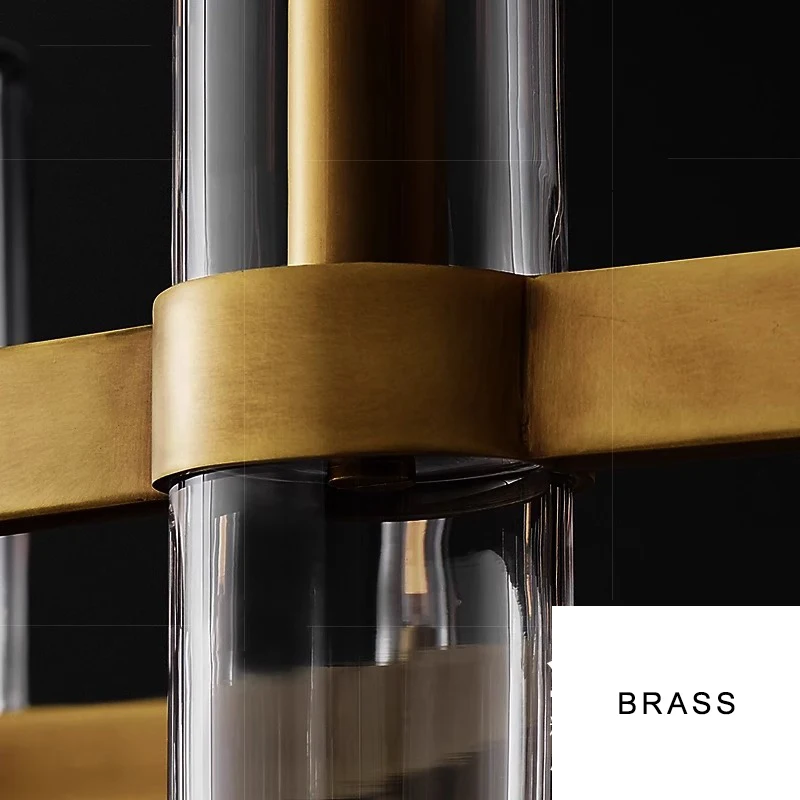 Messing Rauchgrau Klarglas Luxus Kronleuchter Home Decor Wohnzimmer Hotel Dekoration Shop Klassische Hängelampe Runde Lamparas