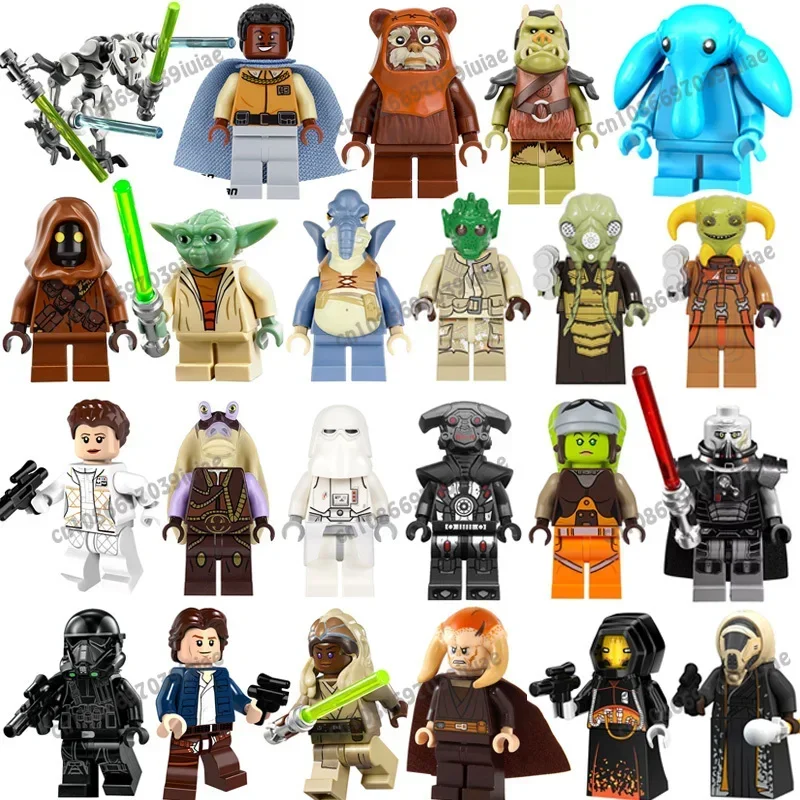 

PG699 PG655Star Wars Darth Vader Count Dooku Obi-Wan Han Solo Robot Figure Toy Bricks Assembling Doll Building Blocks Present