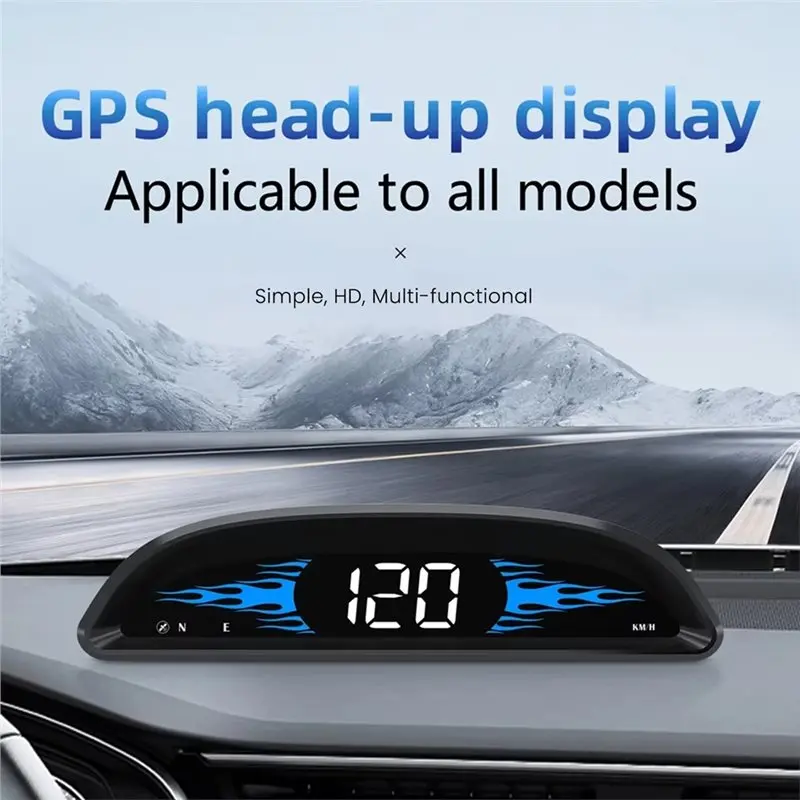 Universal OBD Head Up Display HUD Digital Speedometer Car On-Board Computer Multi-Function GPS Gauges Display