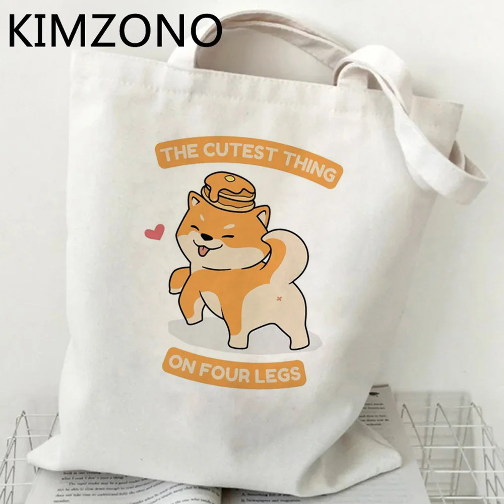 Shiba Inu shopping bag grocery cotton shopper shopping shopper reusable bag tote bolsa compra jute sacolas