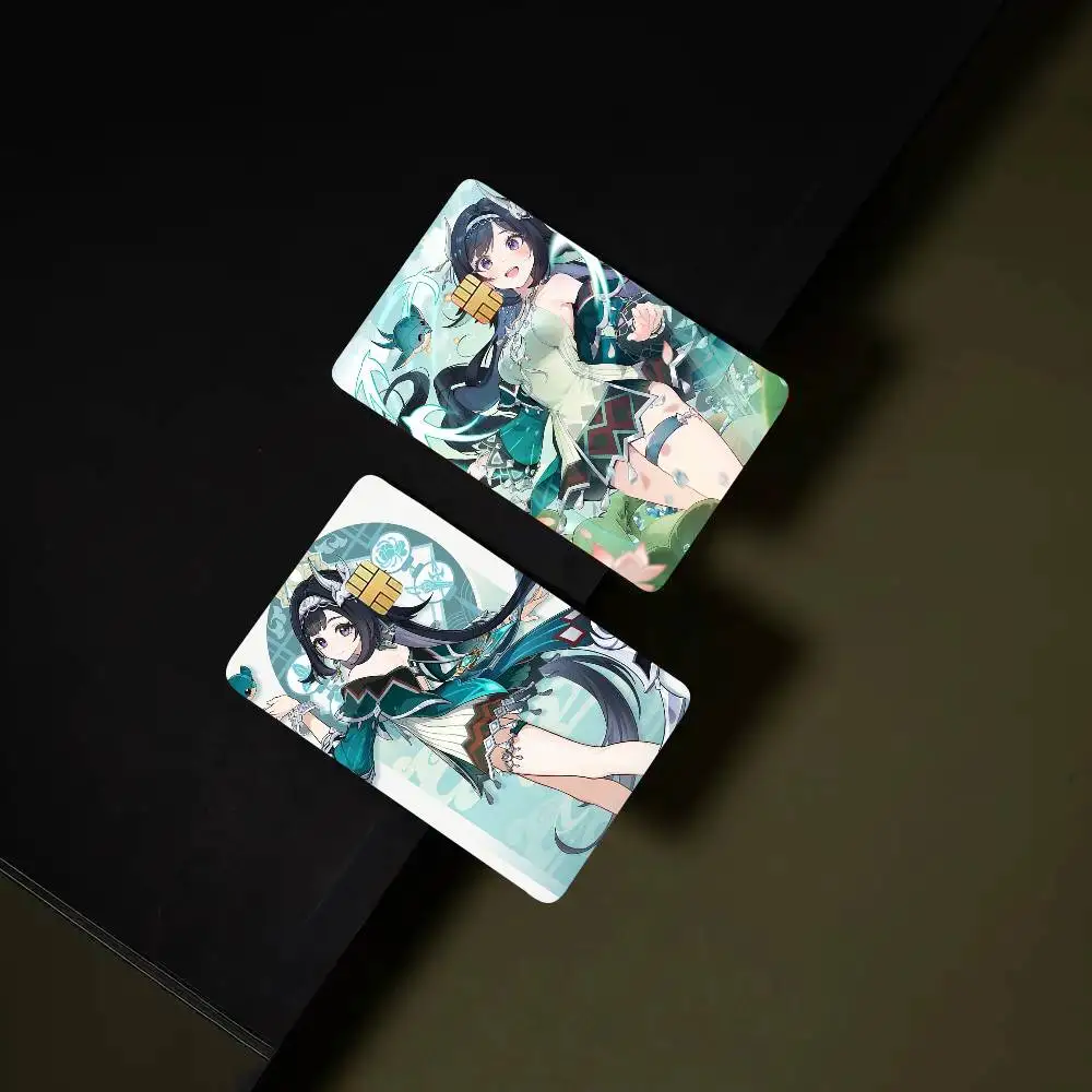 Lan Yan Genshin Impact Art Print Credit Card Skin Waterproof PVC Bank Card Decal