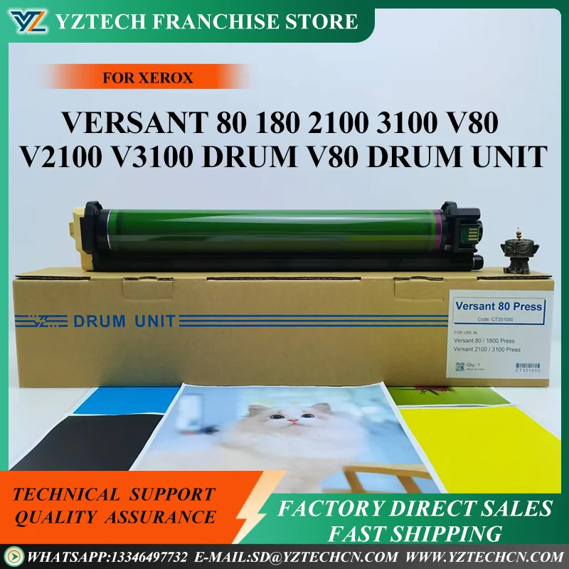 4 PZ CMYK Per Xerox Versant V80 V180 V2100 V3100 Nuovo di Alta Qualità Per Il Tamburo Nucleo V80 Unità Tamburo