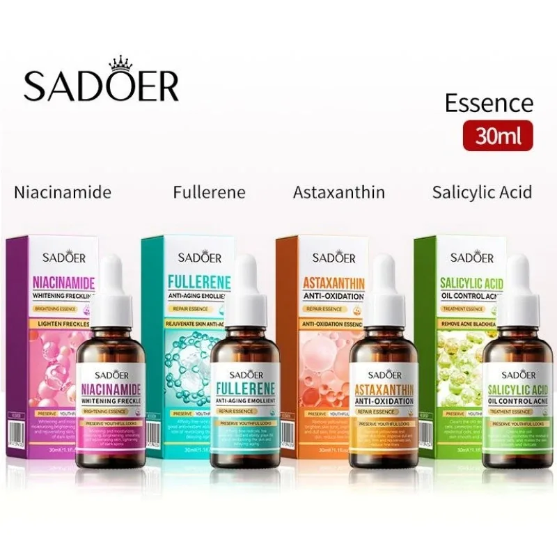 30Ml Sadoer Gezicht Serum Essence Anti Oxidatie Hydraterende Hydraterende Fade Fijne Lijntjes Herstellen Droge Doffe Huid Verwijderen Donkere Vlekken