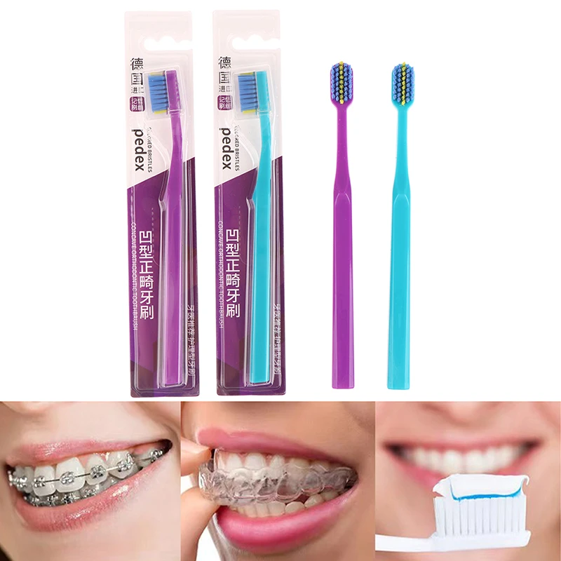 Bretelles orthodontiques propres pour adultes, brosse à dents à poils souples, 1 pièce