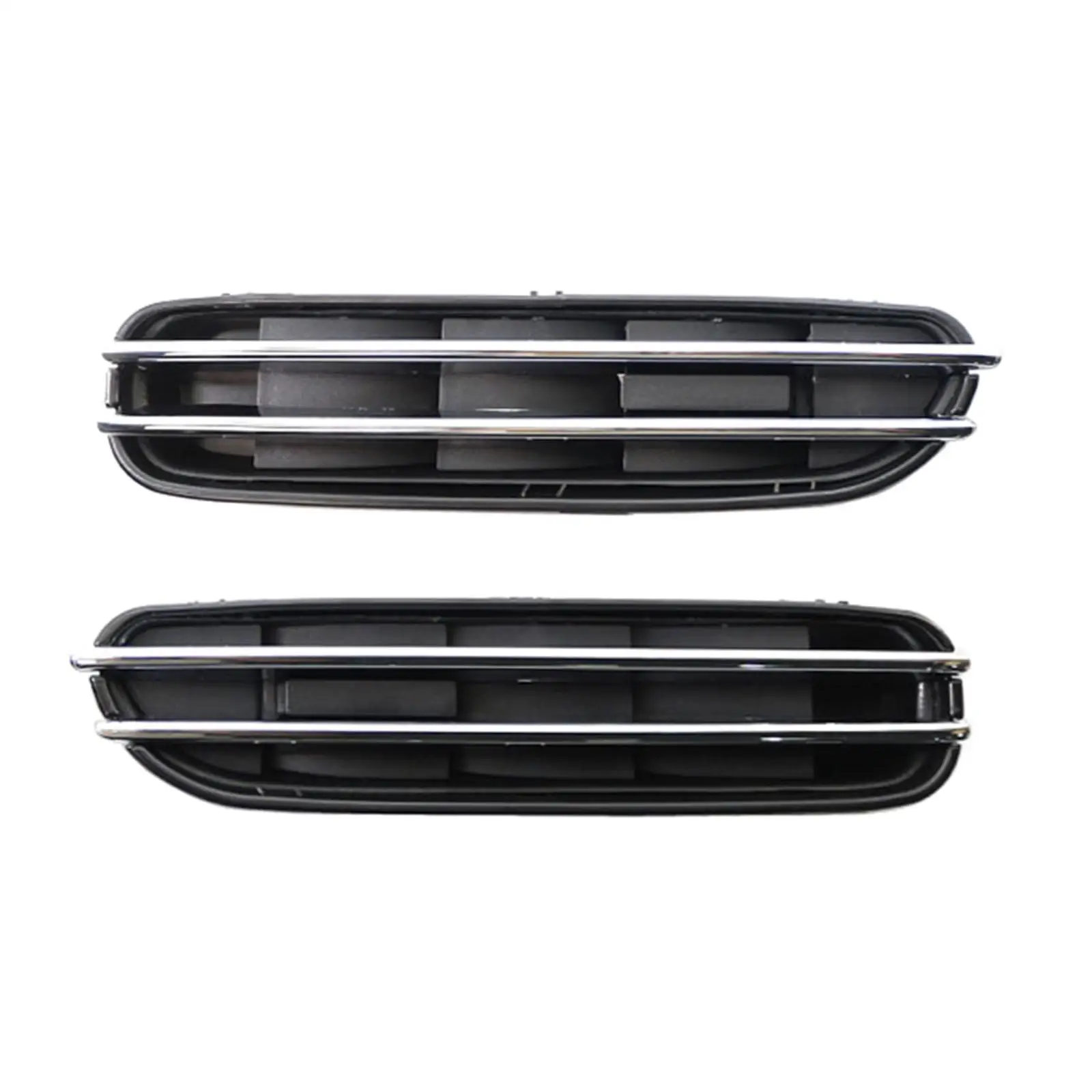 Flexible Air Flow Vents Grille Gloss Black Chrome Stripe Easy Install for 5 Series E39 E60 E61 M5