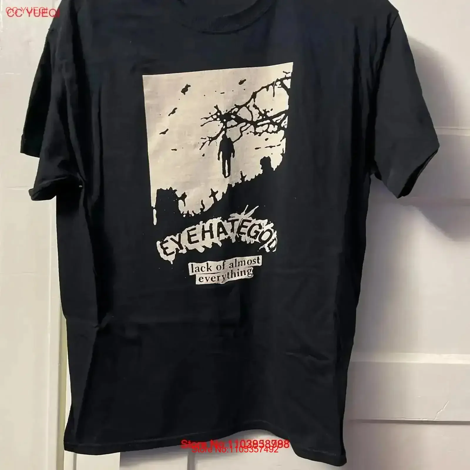 Eyehategod t shirt lack of almost everything brand new black 2 sides vintage Washed designer clothes Comfortable Unisex