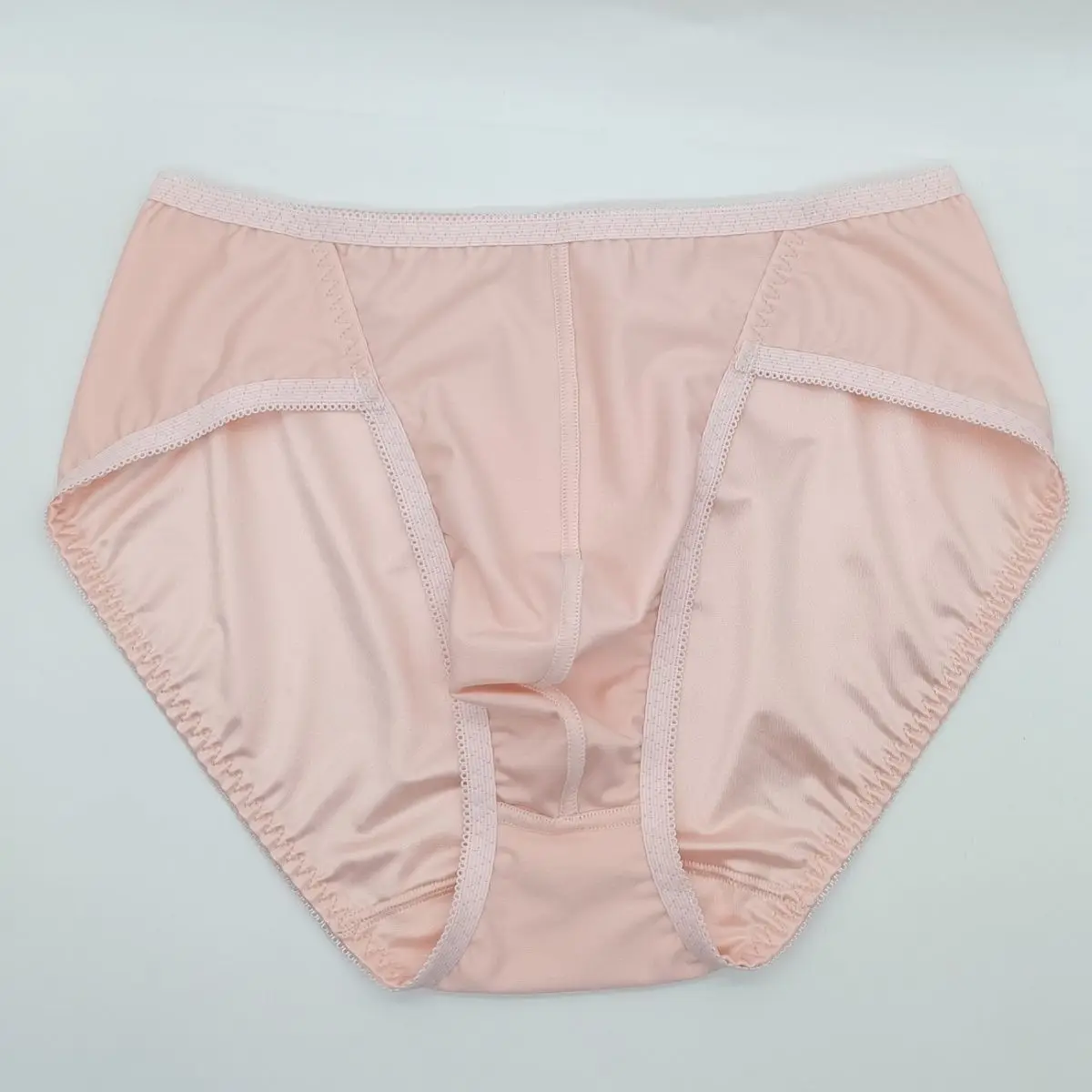 Men's Smooth Satin Sexy Smooth Underwear Daily Wear Silk Panties Comfortable Breathable Bulge Briefs BF Gift view 5