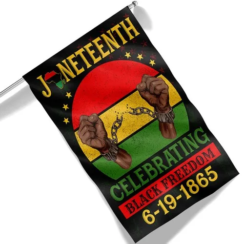 Juneteenth احتفال بعلم الحرية السوداء، علم وطني، ديكور EYY #6