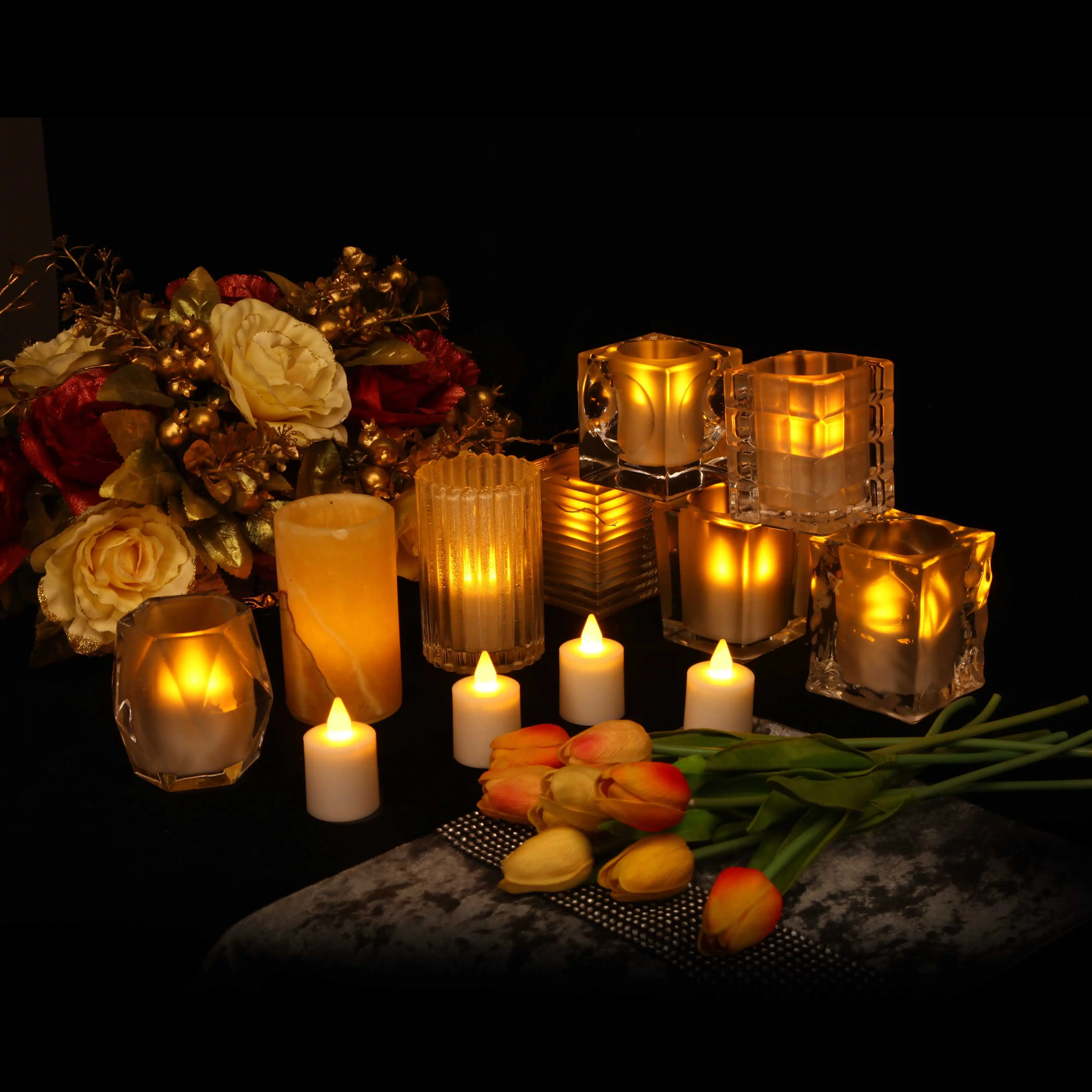 Recharage Atmosphere Light Home Decorative Candle Light 2600K