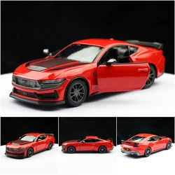 1:38 2024 Ford Mustang GT Shelby Alloy Sports Car Model Diecasts Metal Racing Car Vehicles Model High Simulation Kids Toys Gifts