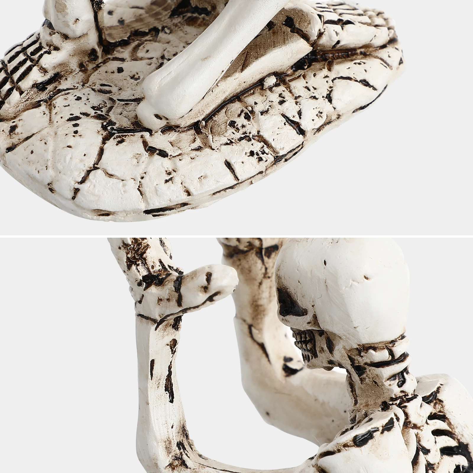 

1Pcs Small Skull Pen Holder Gothic Style Resin Desktop Organizer for Office Home Study Multipurpose Storage Rack