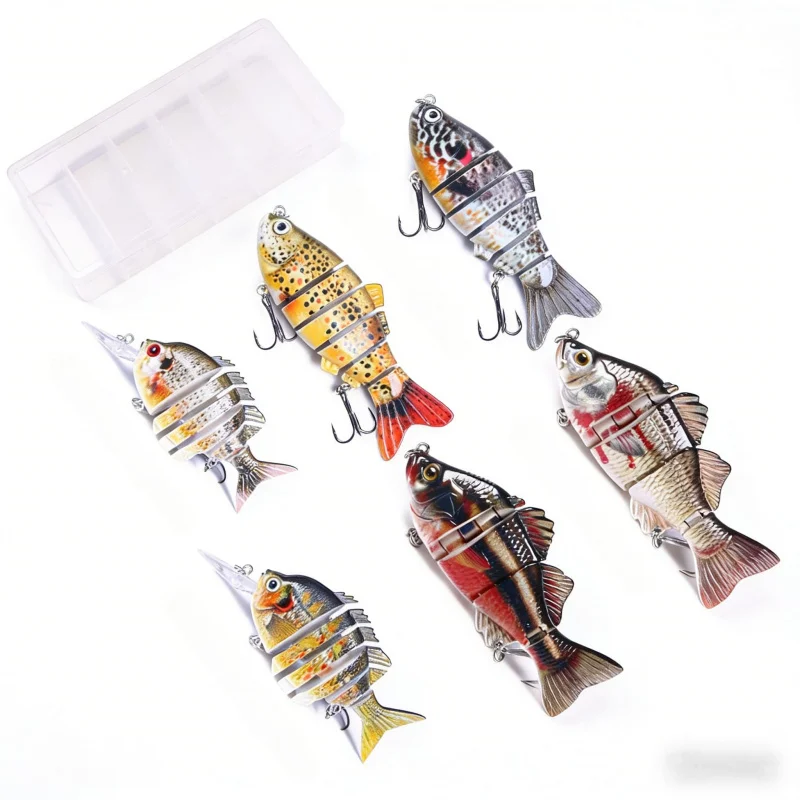 

Набор из 6 вибрирующих приманок-карандашей длиной 10 см для дальнего заброса, бионические искусственные приманки, специализированное рыболовное снаряжение для мандариновой рыбы и окуня