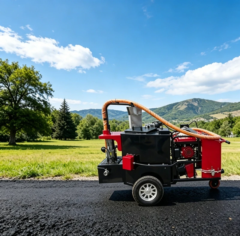 Road Crack Sealing Machine - Macchina per Riempimento Crepe Asfalto Parcheggi,