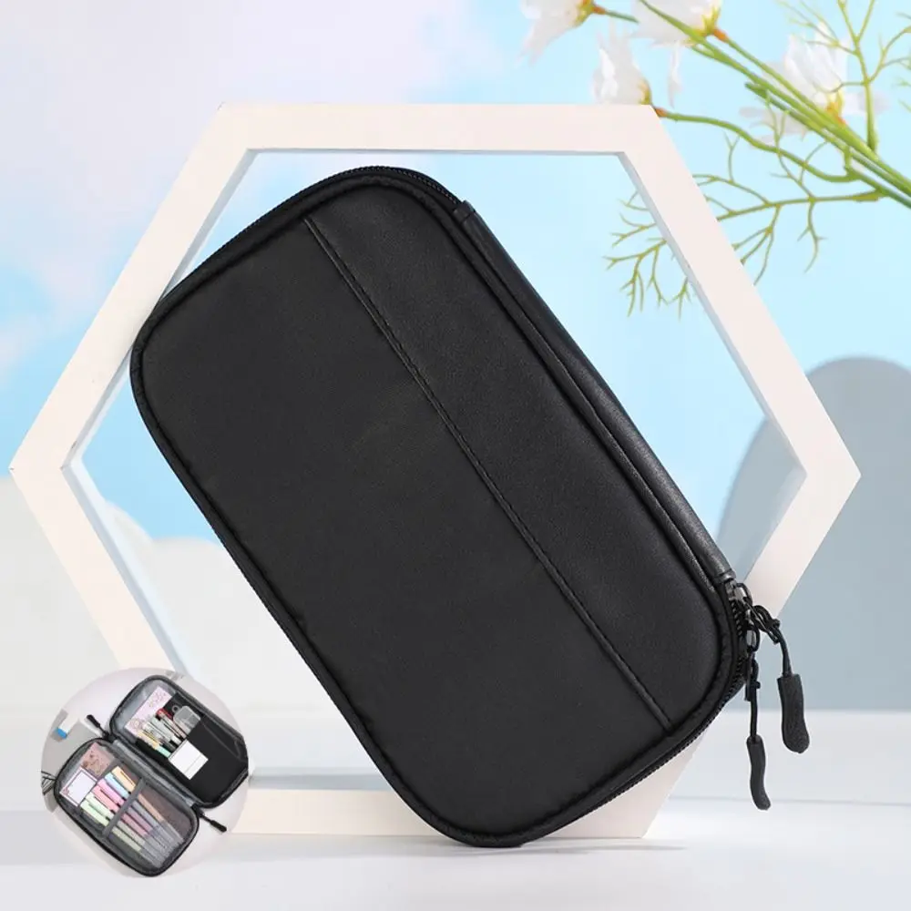 

Oxford Cloth Simple Pencil Case Stationery Organize Large Capacity Multifunctional Pencil Bag Waterproof Desktop Storage Bag