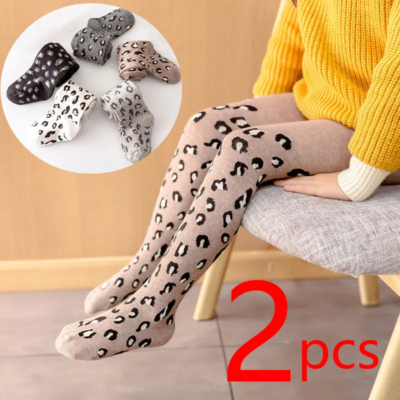 1/2 Pcs Frühling Herbst Strumpfhosen Für Mädchen Kinder Leopard Print Strumpfhosen Baumwolle Mädchen Strümpfe Kleinkind Strumpfhosen Baby Kind Unterwäsche