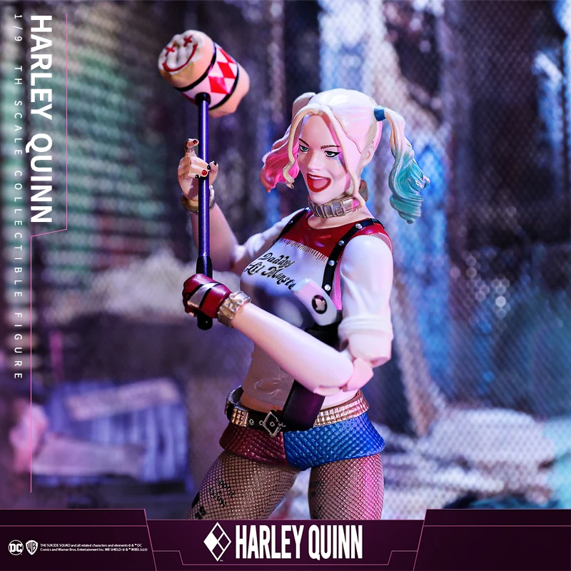 Fondjoy Genuine Model DC Harley Quinn 1/9 Scale Action Figure Anime Characters Harley Quinn Model Collectible Toys Boys Gifts