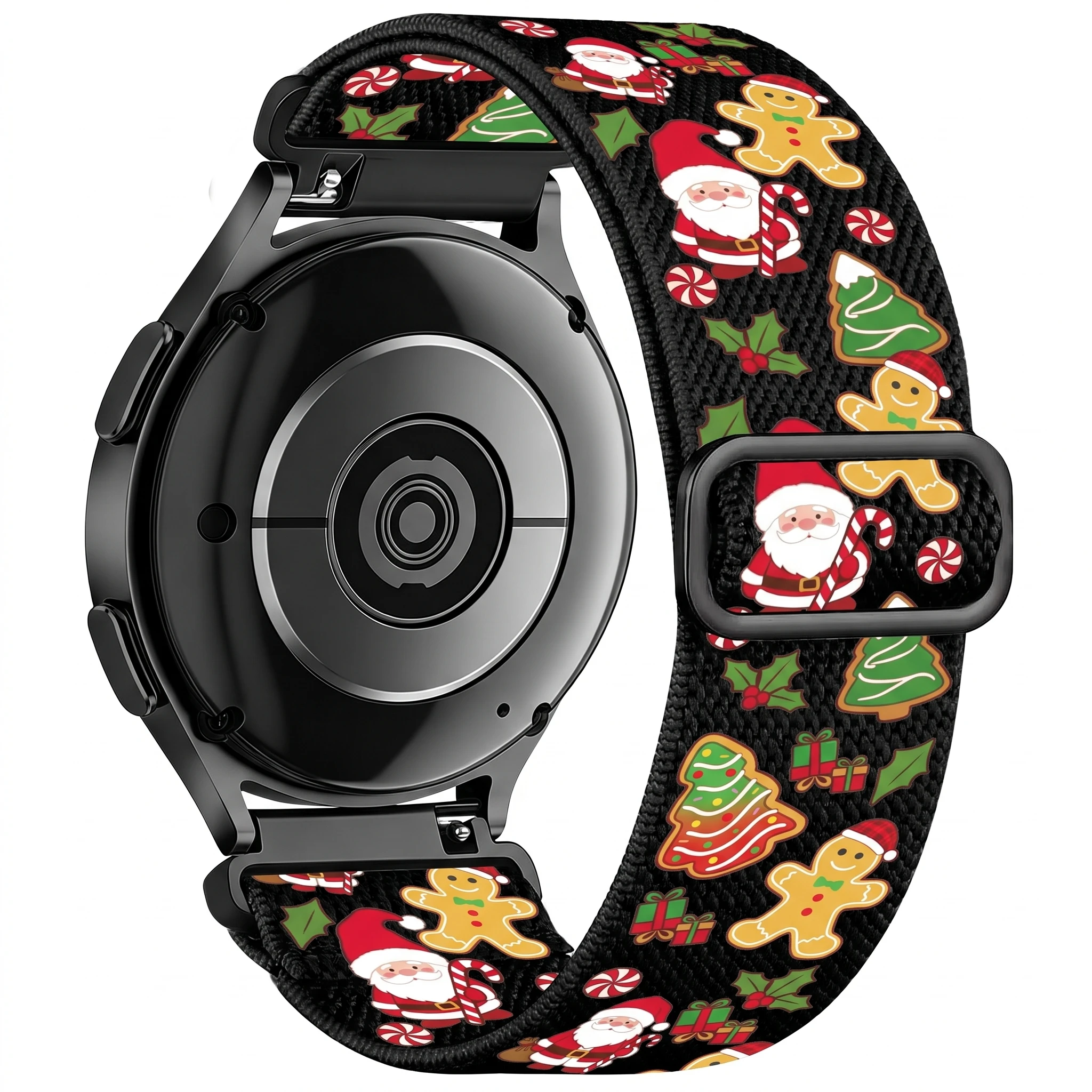 20mm Christmas Braided Nylon Watch Band For Samsung Galaxy watch 7 6 Classic 5 Pro 4 44mm 40mm Ajustable Strap